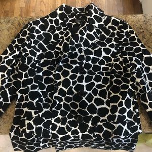 Womens giraffe print jacket